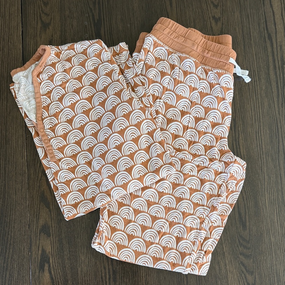 Little Sleepies rust rainbows women’s pajamas